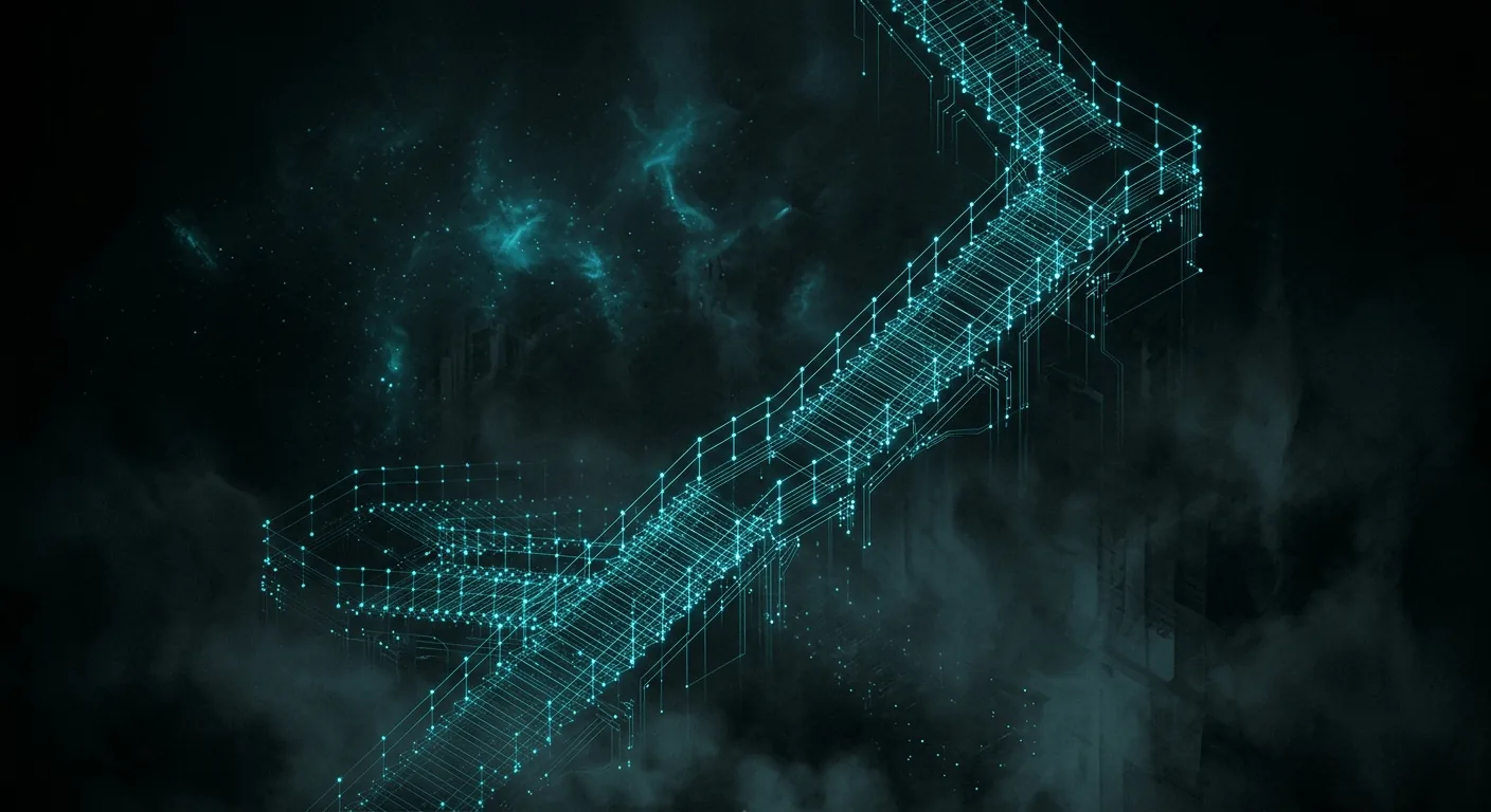 Abstract descending architecture of connected nodes